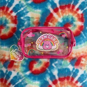 Care Bears Pink Clear Team Care Cosmetic Pouch